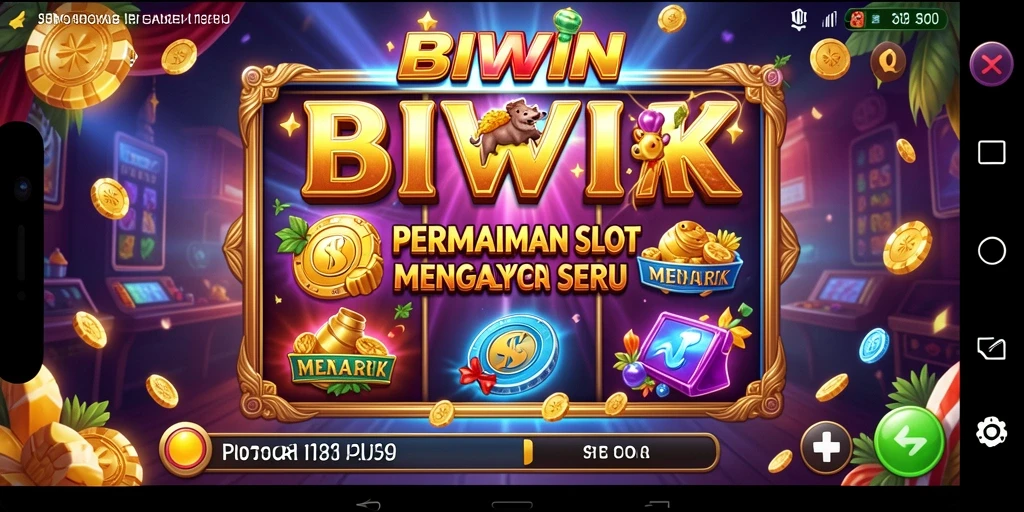 Tampilan gameplay BIWIN yang menarik dan penuh warna di layar.