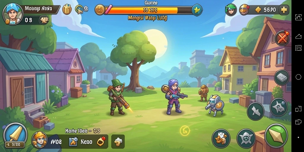 Tampilan gameplay F08 yang seru dan menghibur.