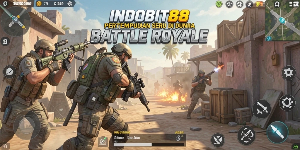 Tampilan permainan seru dalam INDOBIT88, aksi bertempur yang mendebarkan.
