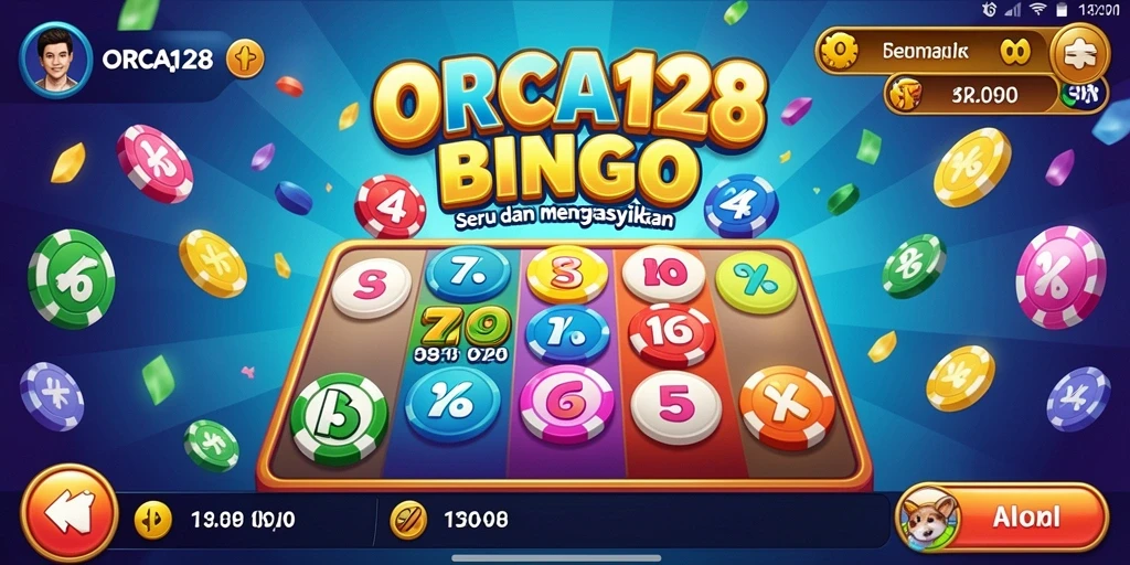 Tampilan menarik gameplay Bingo di ORCA128.