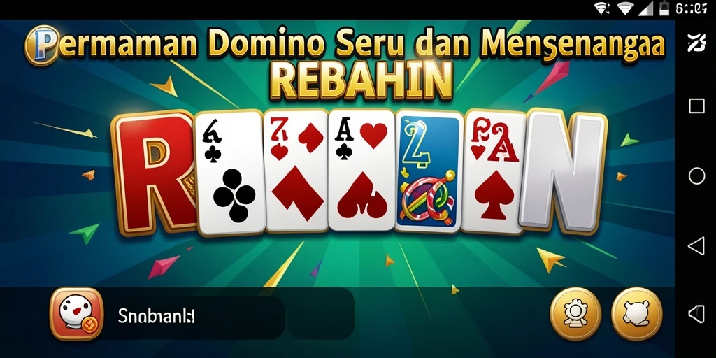 Screenshot gameplay Domino REBAHIN yang seru dan menarik.